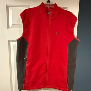 Helly Hansen Red and Gray Zip-Up Vest